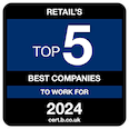 Retails top 5 companies to work for