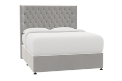 Didsbury Bed Silver Grey - Super King / Bed Frame / Brushed Bronze