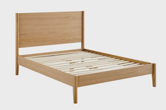 Epping Wooden Bed - King / Oak / No Storage