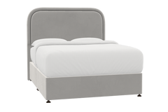 Harewood Bed Silver Grey - Double / Bed Frame / Brushed Bronze