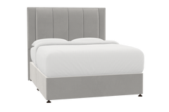 Kelham Bed Silver Grey - Super King / Ottoman / Wooden Wedge