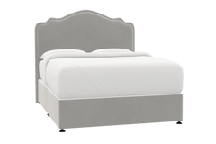 Richmond Bed Silver Grey - King / Bed Frame / Brushed Steel