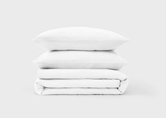 Cool Linen Bedding Set - Double / Dusty Rose