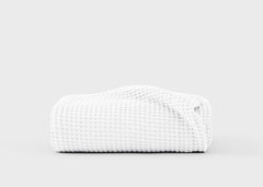 Waffle Cotton Throw - Large: W243 x L240 (cm) / Cloud Grey