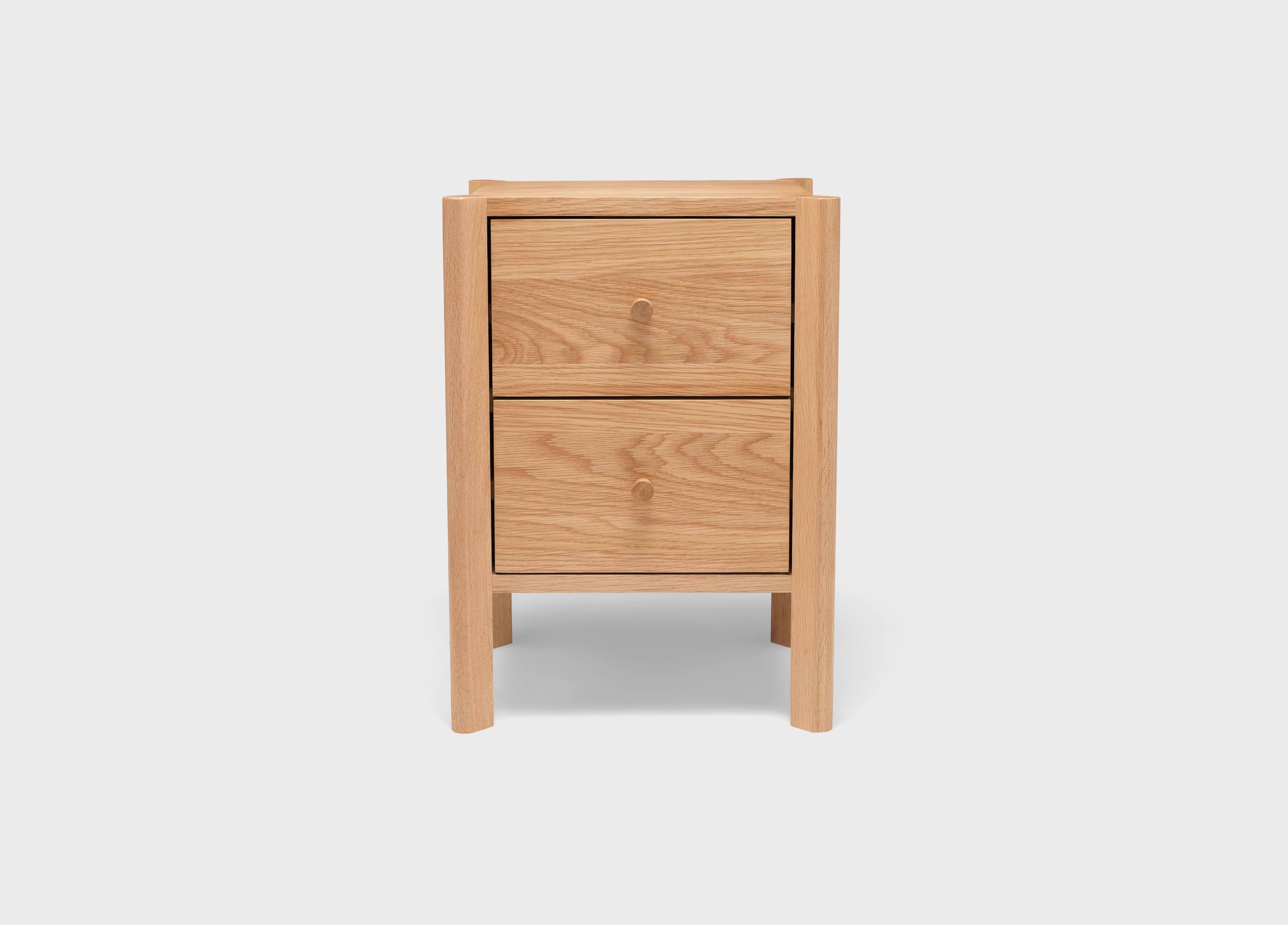 Glade 2 Drawer Wooden Bedside Table