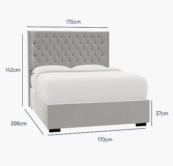 Didsbury King Bed - Ottoman