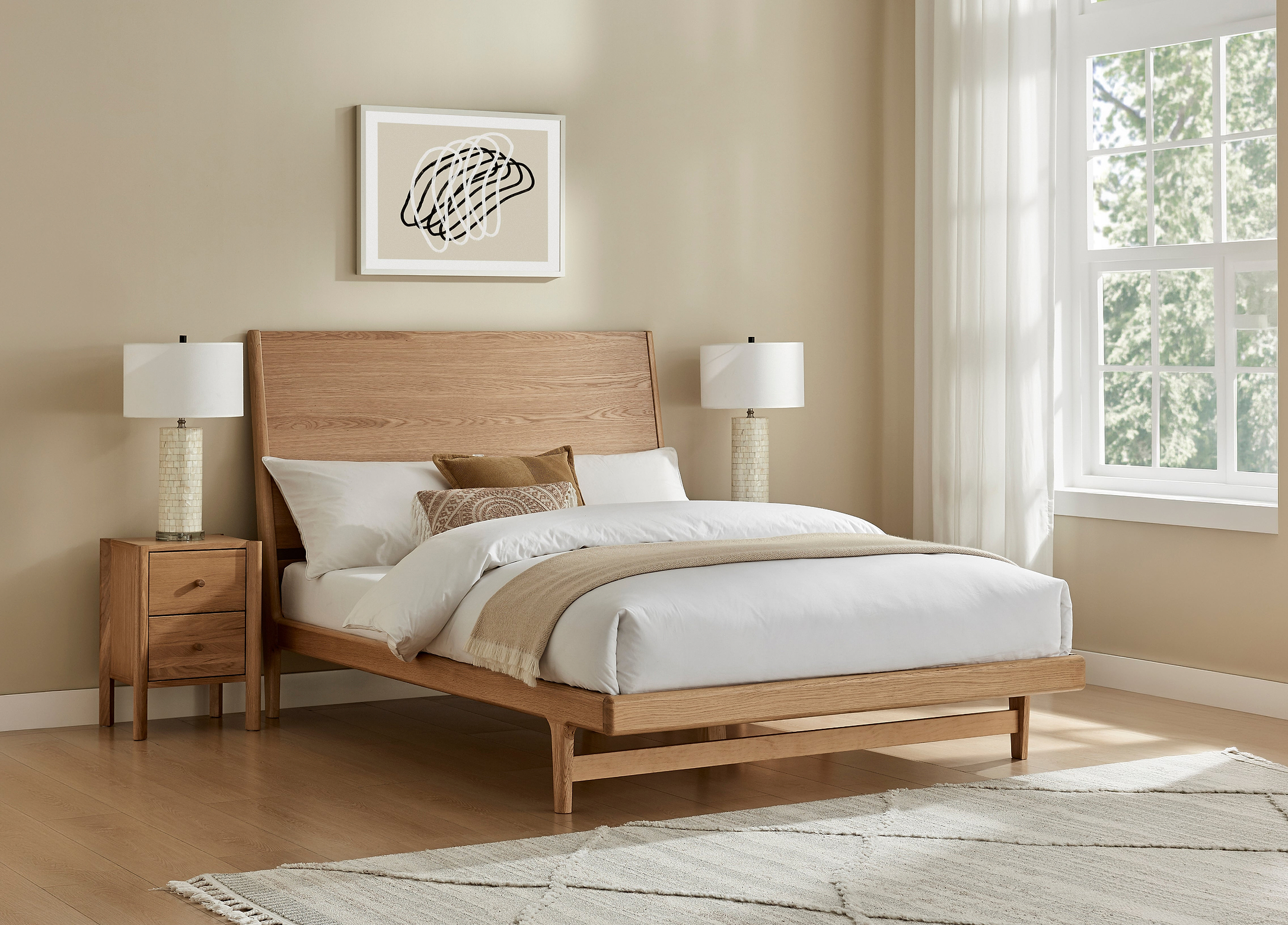 Dalby Solid Oak Bed