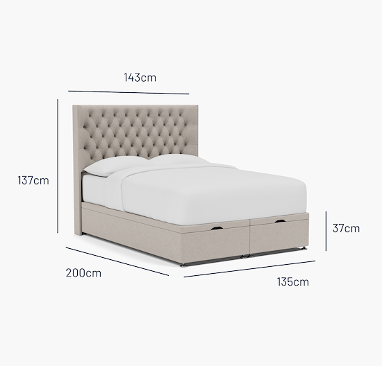 Didsbury Double Bed - Ottoman