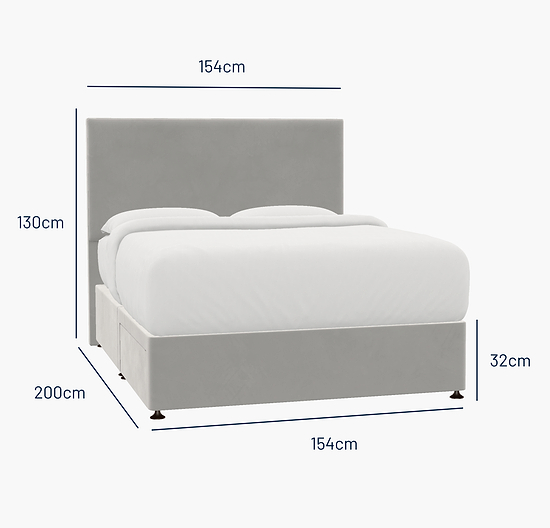 Fife King Bed - 2 Drawer