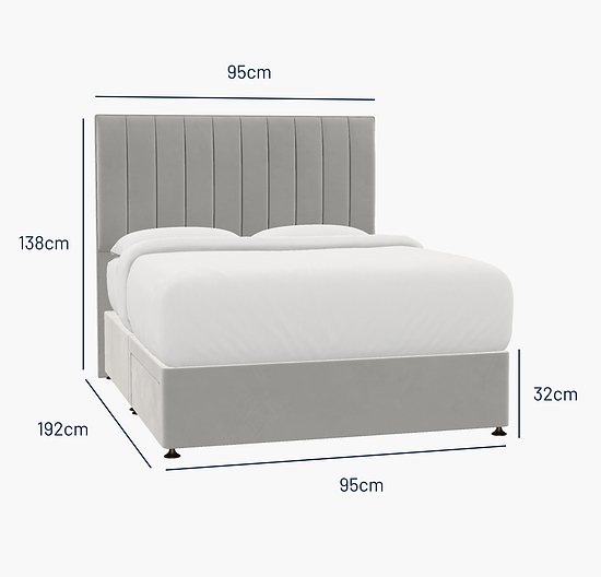 Hebden Single Bed - 2 Drawer