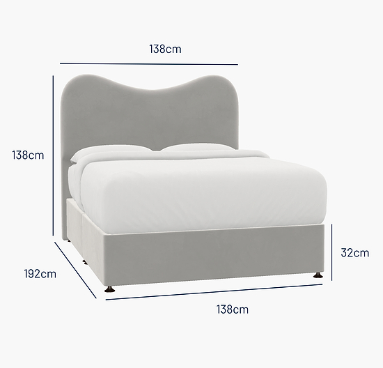 Jesmond Double Bed - No Storage