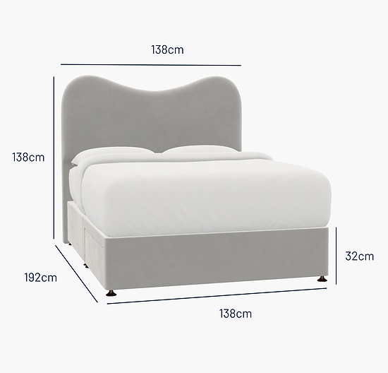 Jesmond Double Bed - 2 Drawer