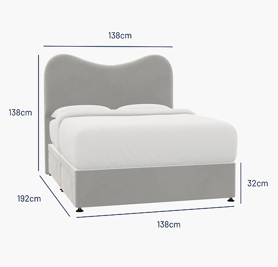 Jesmond Double Bed - 4 Drawer
