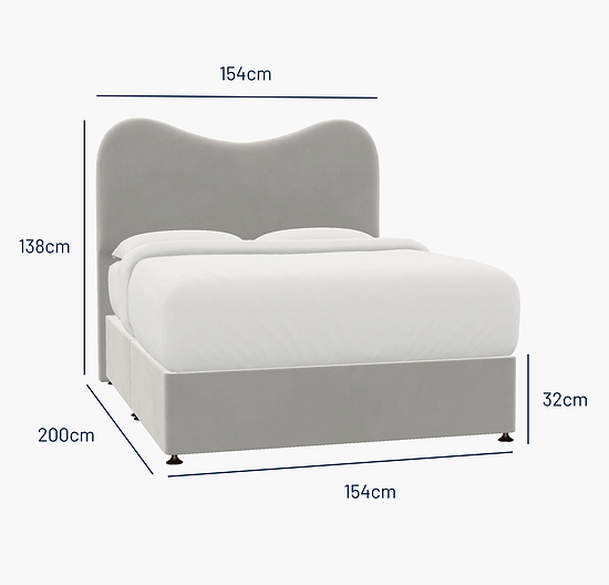 Jesmond King Bed - No Storage