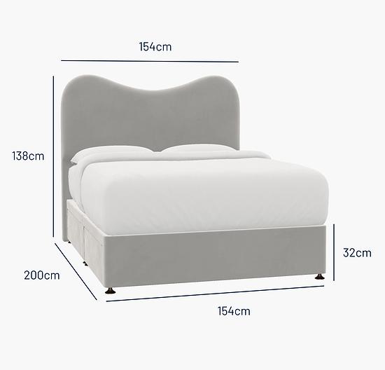 Jesmond King Bed - 4 Drawer