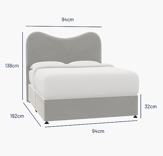 Jesmond Single Bed - 2 Drawer