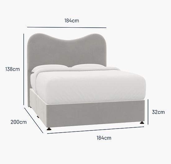 Jesmond Super King Bed - No Storage