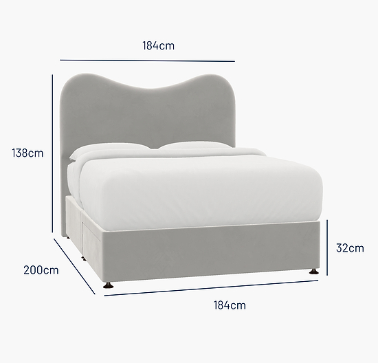 Jesmond Super King Bed - 2 Drawer