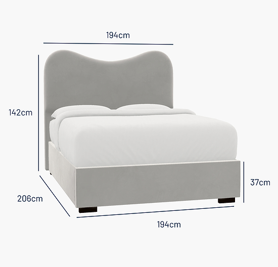 Jesmond Super King Bed - Ottoman