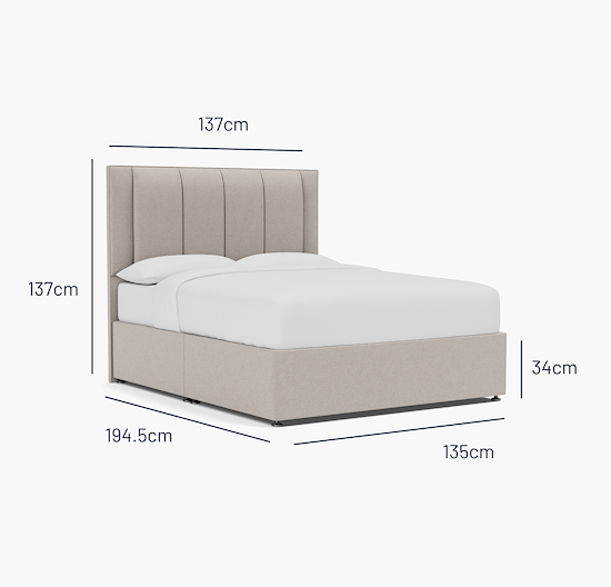 Kelham Double Bed - 4 Drawer