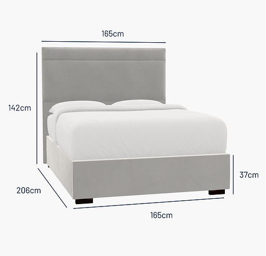 Ludlow King Bed - Ottoman