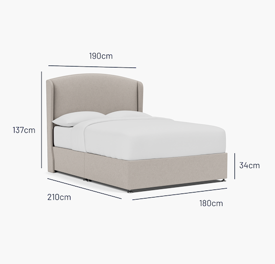 Melrose Super King Bed - No Storage