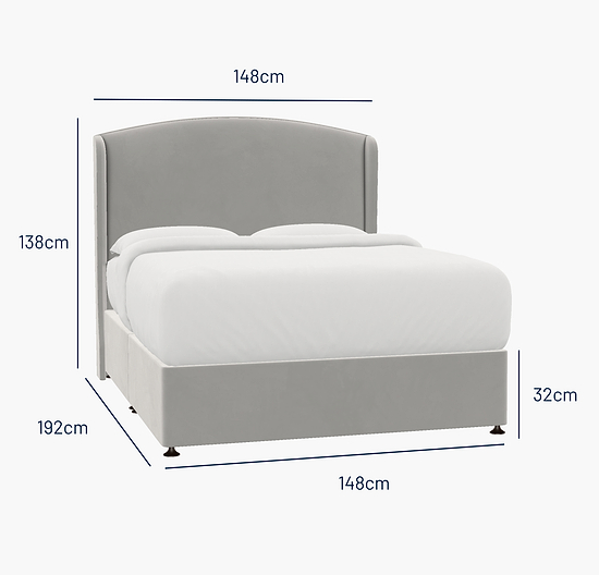 Melrose Double Bed - No Storage