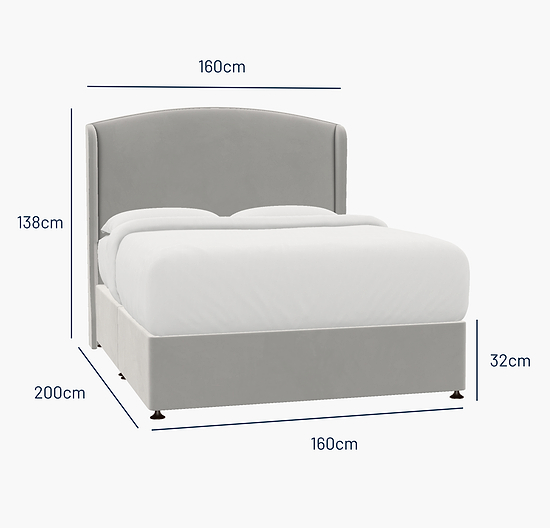 Melrose King Bed - No Storage