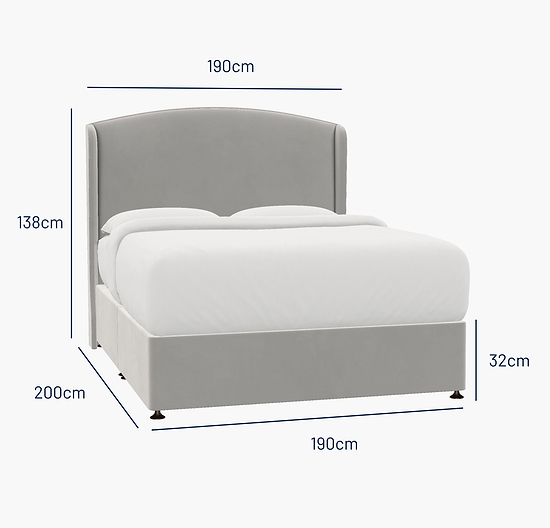 Melrose Super King Bed - No Storage