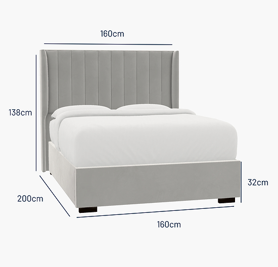 Putney King Bed - No Storage