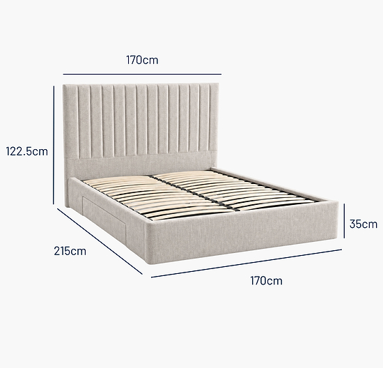 Radlett Divan Light Stone King