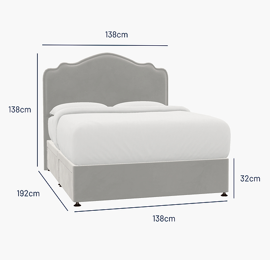 Richmond Double Bed - 4 Drawer