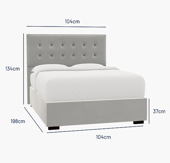 Saltaire Single Bed - Ottoman