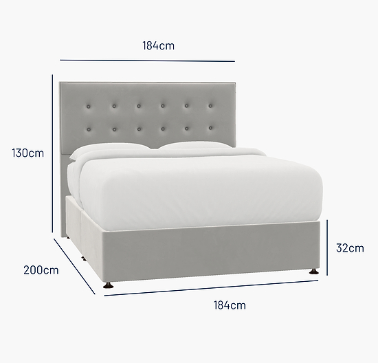 Saltaire Super King Bed - No Storage