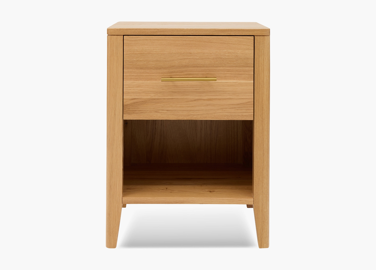 Yasumi 2 Drawer Oak Bedside Table