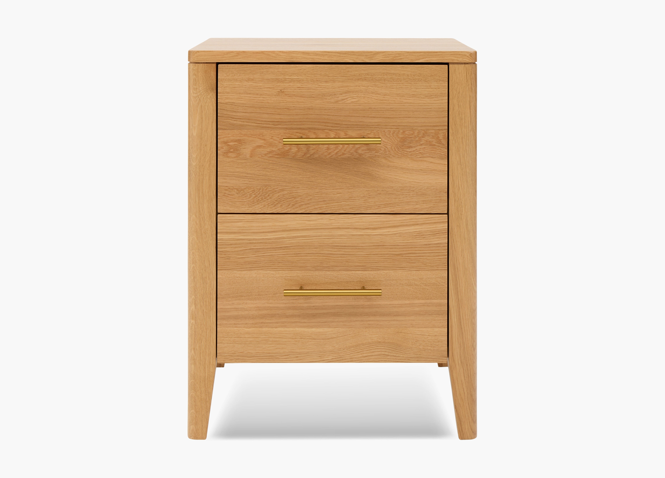 Yasumi 2 Drawer Oak Bedside Table