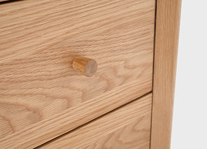 Glade 2 Drawer Oak Bedside Table