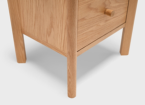 Glade 2 Drawer Oak Bedside Table