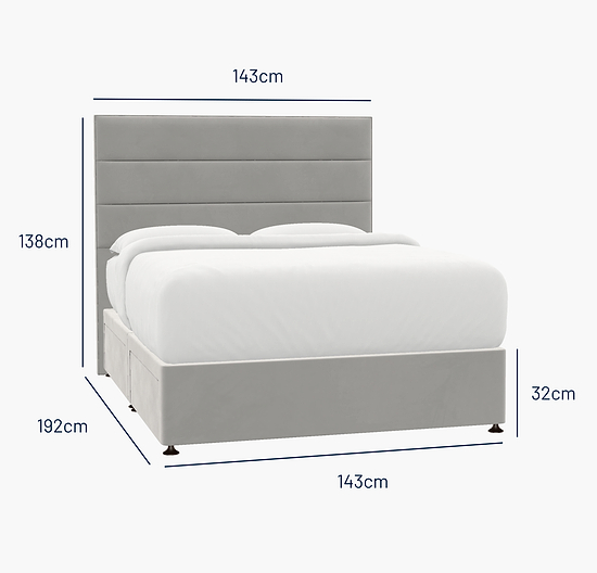 Wilmslow Double Bed - 4 Drawer
