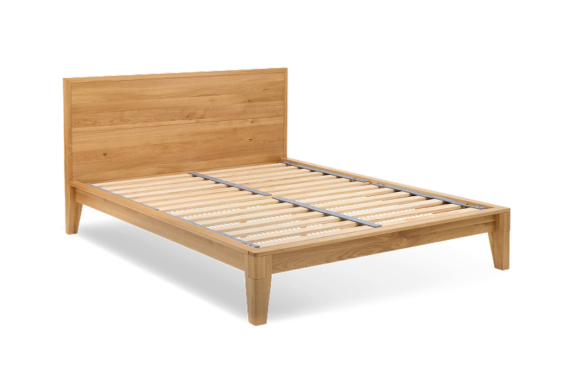 Yasumi Solid Oak Bed Frame with Headboard