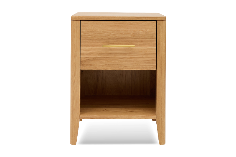 Yasumi 2 Drawer Oak Bedside Table