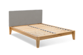 Yasumi Solid Oak Upholstered Bed