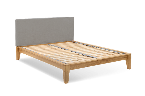 Yasumi Solid Oak Upholstered Bed
