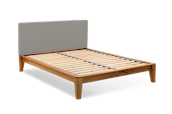 Yasumi Solid Oak Upholstered Bed